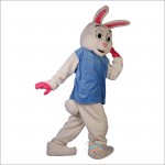 White Rabbit Cartoon Mascot Costume