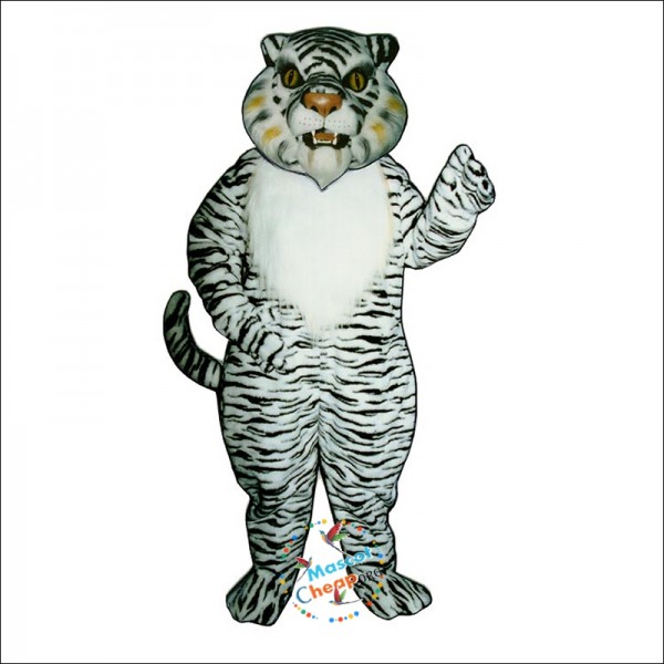 White Tiger Mascot Costume