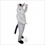 White Unicorn Horse Cartoon Mascot Costume