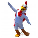White big cock Mascot Costume