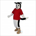 Wolf Dog Cartoon Mascot Costume