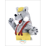 Long Plush Wolf Mascot Costume