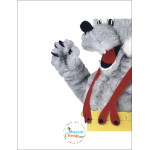 Long Plush Wolf Mascot Costume