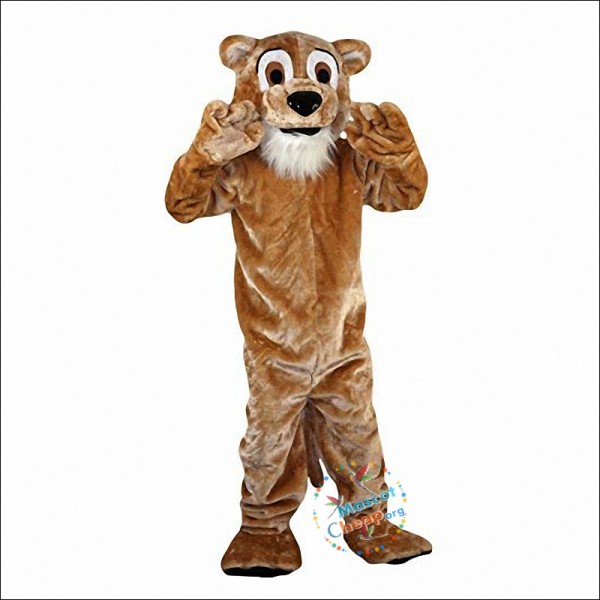 Yellow-Brown Lion Mascot Costume