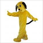 Yellow Dog Cartoon Mascot Costume