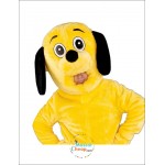 Yellow Dog Mascot Costume