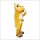 Yellow Hippo Mascot Costume