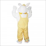 Yellow Rabbit Bunny Hare Cartoon Mascot Costume