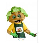 Gardener's Mascot Costume head of salad