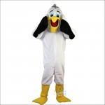 white Pelican Toucan Mascot Costume