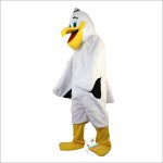 white Pelican Toucan Mascot Costume